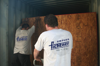 Überseetransporte sicher verpackt